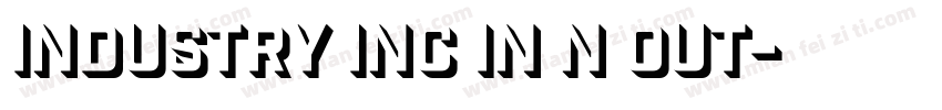 Industry Inc In N Out字体转换